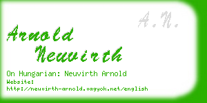 arnold neuvirth business card
